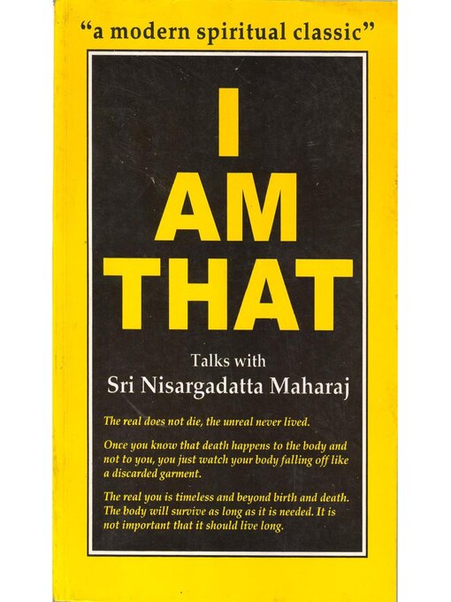 Title details for I am That by Nisargadatta Maharaj - Available